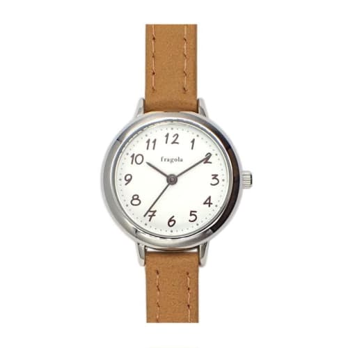 Fragola Women's Watch, Sweatproof Strap, 10 ATM Water Resistant, Model H00921S-1, SV/CA, Brown