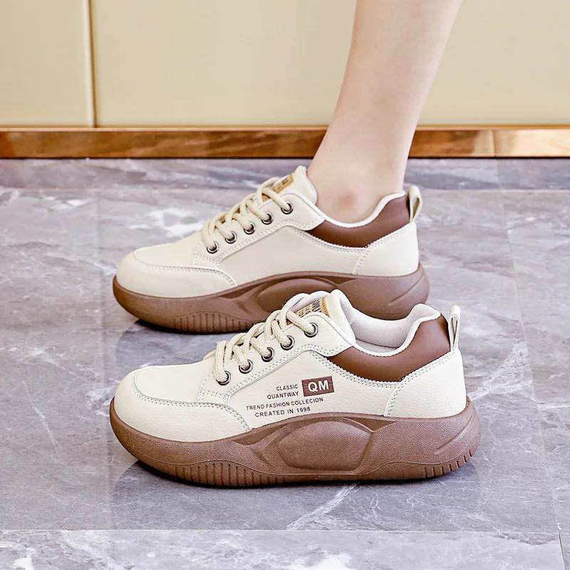 Women's Sneakers New Fashion Casual Sports Shoes Women Autumn Lace-up Breathable Running Shoes Vulcanize Shoe Zapatillas Mujer