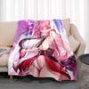 Sexy Genshin Impact Fashion Game Character Flannel Blanket Quilt Cover Travel Bedding Throw Blanket Bedspread Man Cave Decor
