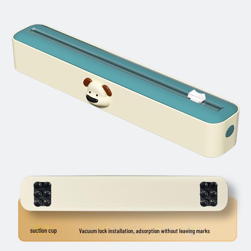 Magnetic Adjustable Kitchen Film & Foil Cutter with Storage Box