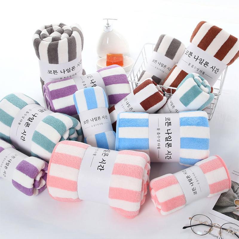 35x75cm Adults Bath Towel Absorbent Quick Drying Thick Towel Spa Body Wrap Face Hair Large Beach Cloth Bathroom Tools