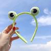 Funny Green Frog Headband Cute Plush Hair Hoops Gifts Cartoon Wash Headband  Girls