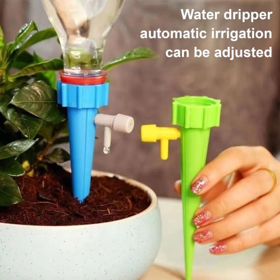 10/12/20/24Pcs Flower Waterer Spike Shoes Irrigation Controllable Water Flow Automatic System Plant Self-watering Tool