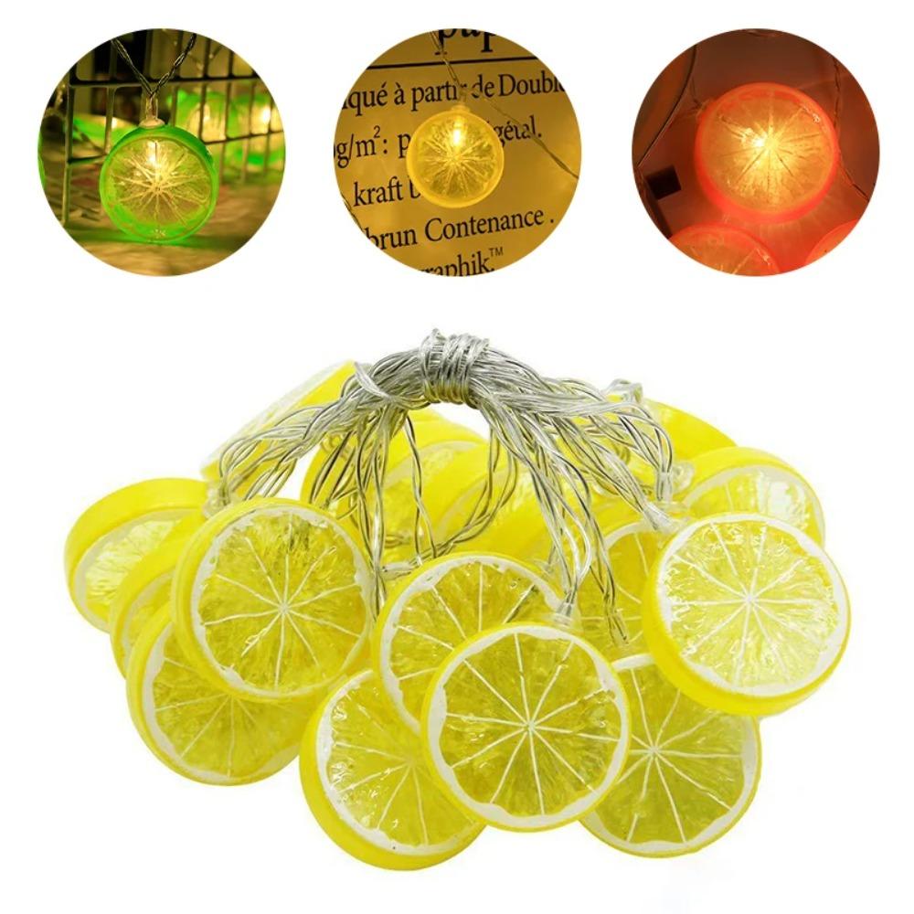 2m Lemon Orange Light Lemon-shaped Decorative Lights Quality Fairy Light Yard