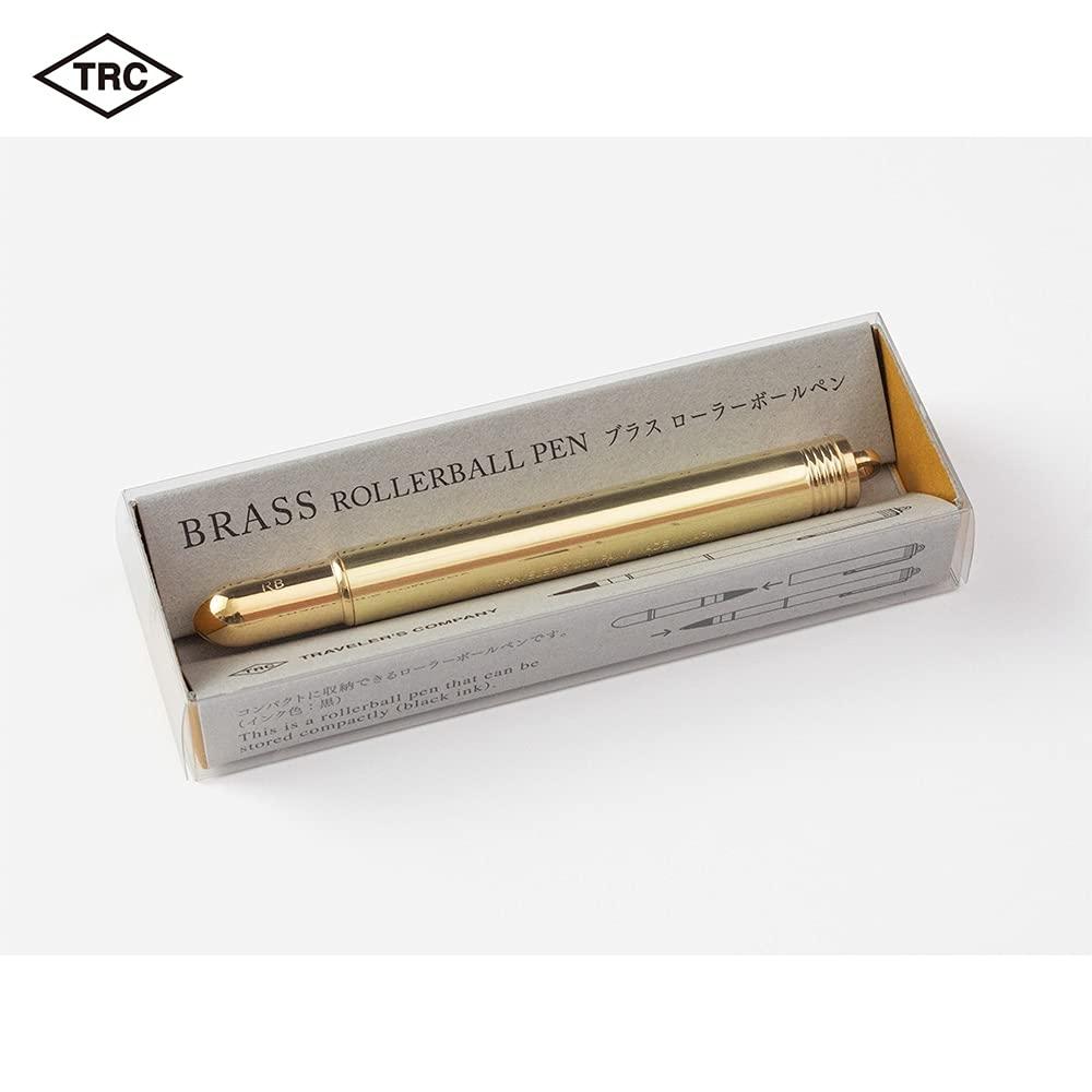 MIDORI Travelers Company TRC Brass Rollerball Pen Solid Brass Limited Card Included 36727006