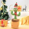 33cm Cactus Plush Toy Dancing Talking Cactus Lifelike Toy Plush Glowing Cactus Doll Decoration Christmas Gift Collection