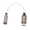 Type C To 3.5mm Headphone Amplifier 15cm5.9in 120dB Headphone Amplifier for Android PCSilver