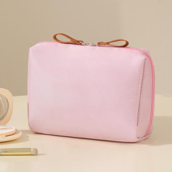 Portable Storage Bag Makeup Organizer Zipper Closure Large Capacity Waterproof Travel Makeup Pouch for Women