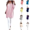 Women's Fashion Solid Color Sweater V-neck Long Sleeve Pullover Sweater