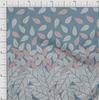 Cotton Flex Grayish Blue Fabric Leaves Panel Quilting Supplies Print Sewing Fabric By The Yard 40 Inch
