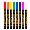 8PCS/SET Liquid Chalk Erasable LED Highlighter Fluorescent Marker Set For Blackboard Glass Window Painting Chalk