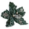 Simulation Christmas Glitter Flower 22cm Christmas Tree Decorations  Home Xmas Decoration