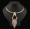 Women Exaggerate Fashion Bohemian Choker Collar Necklace Vintage Tassel Statement Long Necklace Jewelry Accessories Gifts
