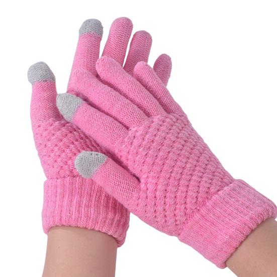 Winter Gloves for Women Elastic Touch Screen Warm Gloves Thermal Knit Fleece Lined Gloves for Cold Weather