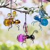 Solar Bug Fairy Lights Metal Iron Insect Statue with LED Winged Ant Lamp Outdoor Hanging Tree Ornament for Yard Garden Art Decor