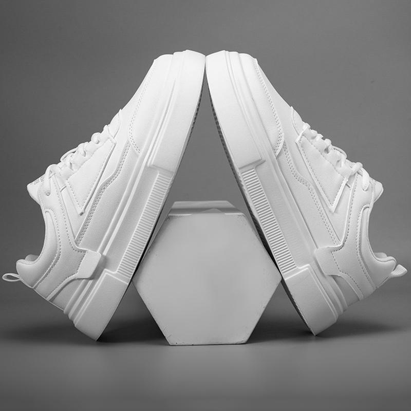 White Casual Flats Shoes Men's Designer Sneakers Breathable Tenis Sport Walking Running Shoes Trainers for Man Skateboard Shoes