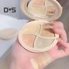 4 Colors Concealer Palette with Mirror Spot Dark Circle Acne Full Coverage Long Lasting Natural Moisturizing Matte Finish Foundation Cream
