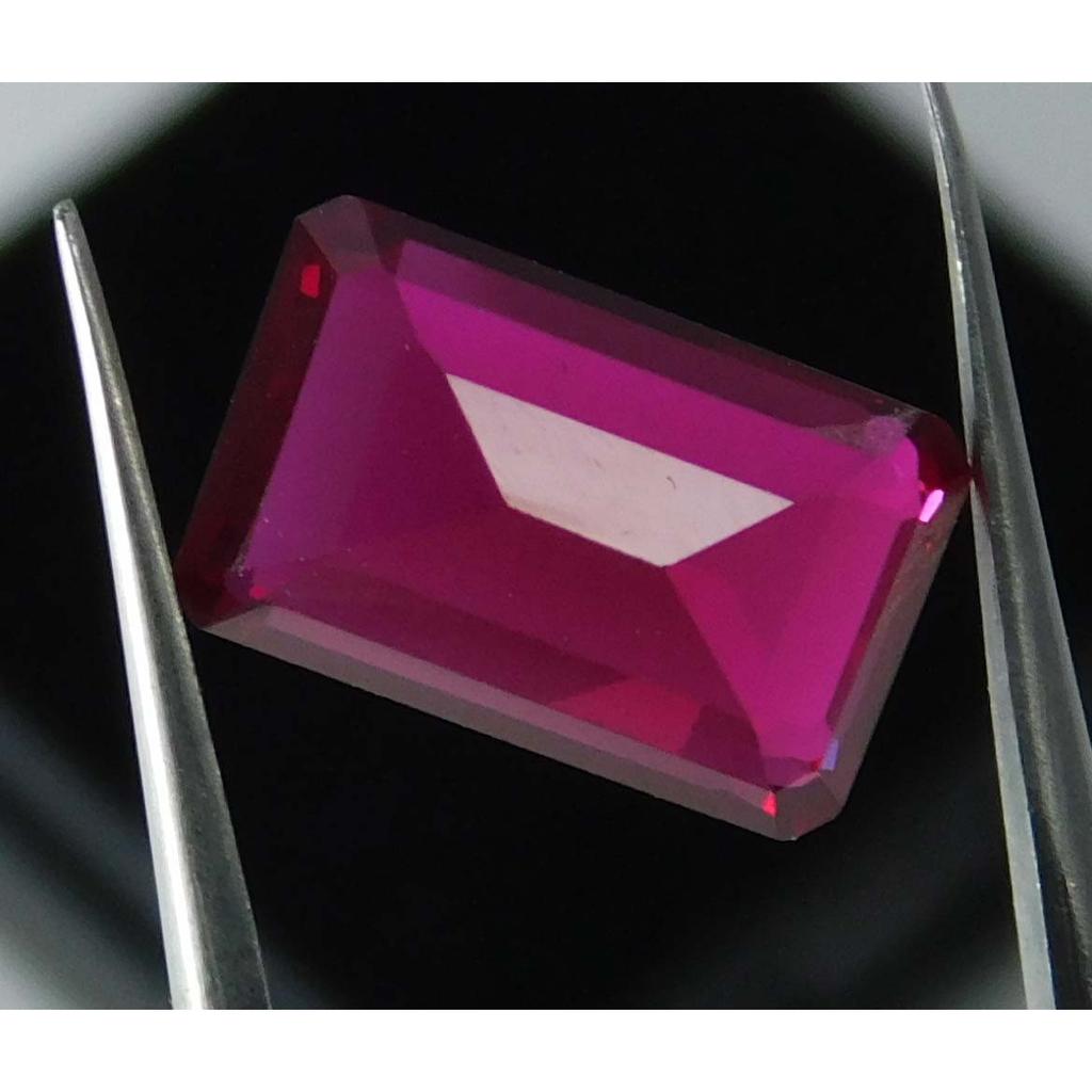 8.55 Carat Natural Red Ruby Emerald Shape CERTIFIED Loose Gemstone A-1327