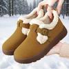 Shoes Women's Winter Women's Boots Cotton Shoes Fleece Thickened Snow Boots Cold-proof and Warm Cotton Boots Versatile Short Boots