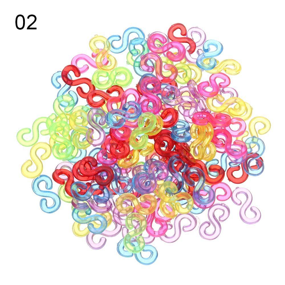 Jewelry Making Rubber Band Clips Jewelry Connectors Necklace Clasp S Clips DIY Loom Bands Kit