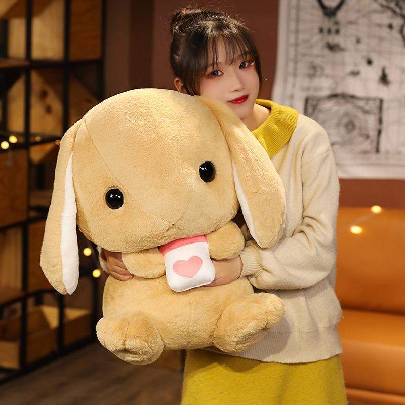 Cute Long-eared Rabbit Doll Plush Toy Little White Rabbit Rabbit Doll Girl Sleeping Doll Birthday Gift
