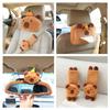 Car Headrest Neck Pillow Capybara Plush Shoulder Protection Cute Tissue Box Kawaii Car Decoration of Car Supplies Plushie Gift