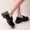 Fashion New Style Popular Brown Loafers Women Uniform Shoes Round Toe Women Retro Round Toe Lolita Shoes Plus Size 42 Zapatos Mujer