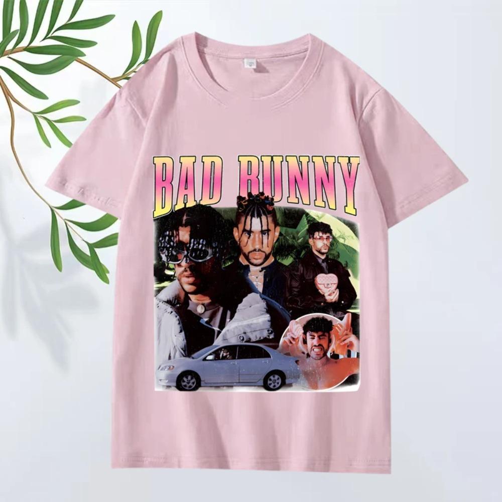 Bad Bunny Classic T Shirt 2025 New Men ’s Women Oversized 100% Streetwear Short Sleeve Summer Print Graphics Unisex Tops