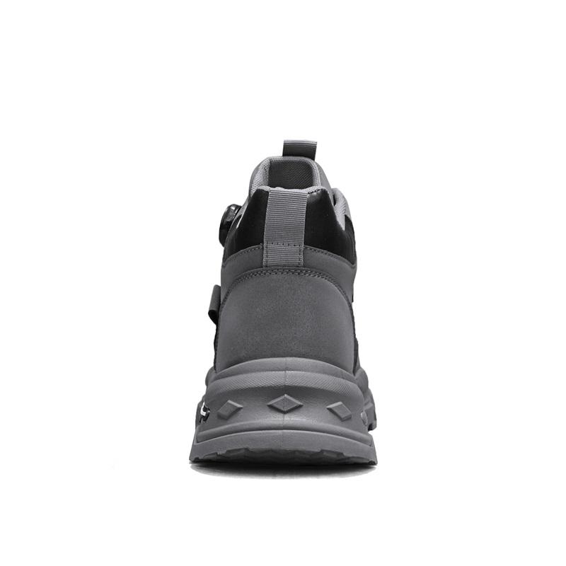 Men’s Black Deserts Shoes Casual Hiking Boots Grey Outdoor Sport Boots Plus Size High Top Sneakers