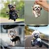 Acrylic Flat 2D Cute Dog Pendant - Suitable for Car Interior Decoration, Bag Keychains and Accessories