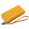 KANGAROO KINGDOM Fashion Women Wallet Genuine Leather Long Zipper Clutch Purse Card Holder Phone Wallet Brand