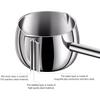 Butter Warmer - Multi-Function Stainless Steel Pot for Milk Heating, Turkish Coffee, and Chocolate Melting (10oz/300ml)