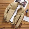 Spring and Autumn Men's Slim Cotton Jacket Standing Collar Zipper Baseball Jacket
