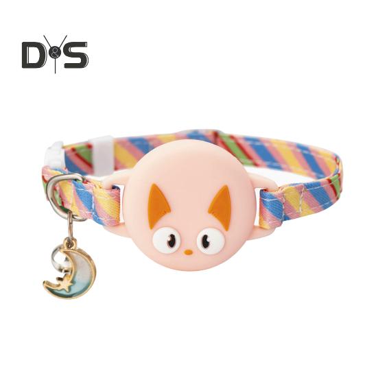 Держатель для трекера, ошейник для домашних животных с колокольчиком, регулируемый светоотражающий ошейник для собак и кошек с чехлом для AirTag, GPS-искатель, аксессуары для котят, щенков