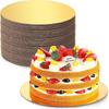 10pcs Cardboard Round Cake Board Golden Cupcake Base Durable Dessert Tray Cake Decorating Supplies