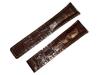 King Watch Parts Compatible with Tag Heuer For D Buckle External Product Belt Embossed Croco Dark Brown Glossy [Import Original] 22/18mm