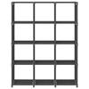 Cube Shelf - VIDAXL - 12 Compartments - Grey - Fabric - 103x30x141 Cm