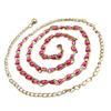 Waist Chain Faux Pearls Unfading Metal Useful Sweet Waist Belt Chain for School