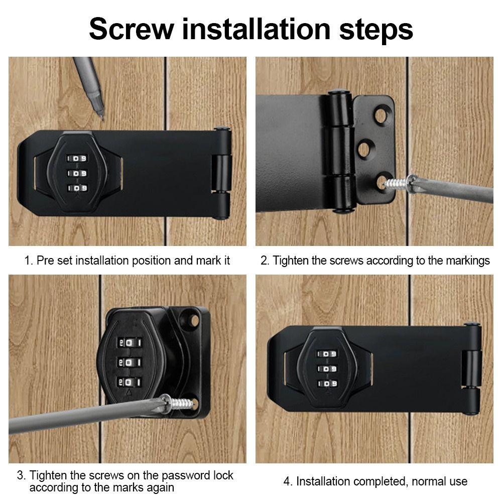 Anti-Theft Home Security Window Stoppers Coded Lock Cabinet Password Locks Combination Coded Lock