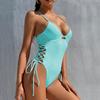 Push Up Women Swimwear One Piece Swimsuit Female Solid Monokini Bandage Swim Suits Sexy Bathing Suit Swimming Beachwear Monokini
