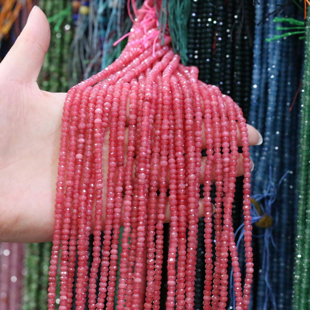 Natural Stone Bead Spinel Faceted Beads 2 X 4 Mm for Jewelry Making DIY Necklace Anklet Bracelet Accessory