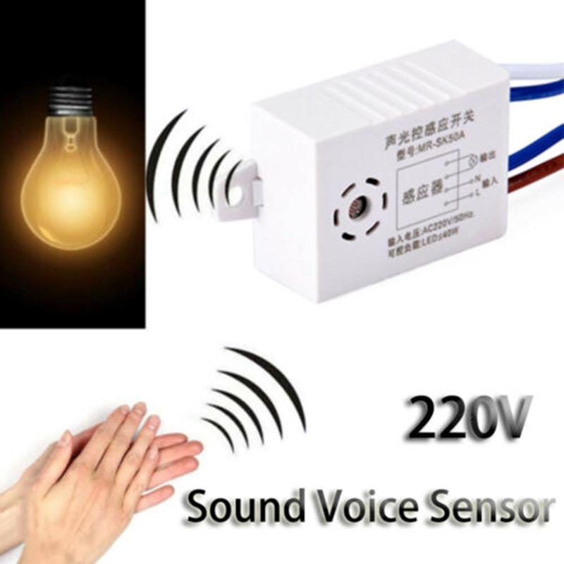 220V Module Detector Auto On Off Intelligent Sound Voice Sensor Light Switch