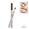 Lsport04327-Eyebrow Pencil - Music Flower Eyebrow Pencil with Eyebrow Comb, Long-lasting Tinting Eyebrow Dye,