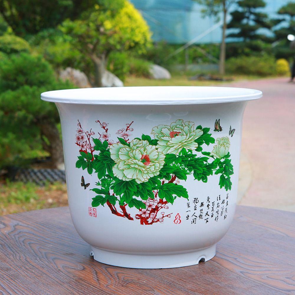 Thickened Flowerpot Resin Decorative Pots New Flower Pot