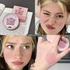 Air Cushion Blush Peach Powder Puff Rouge Enhance Complexion Korean Style