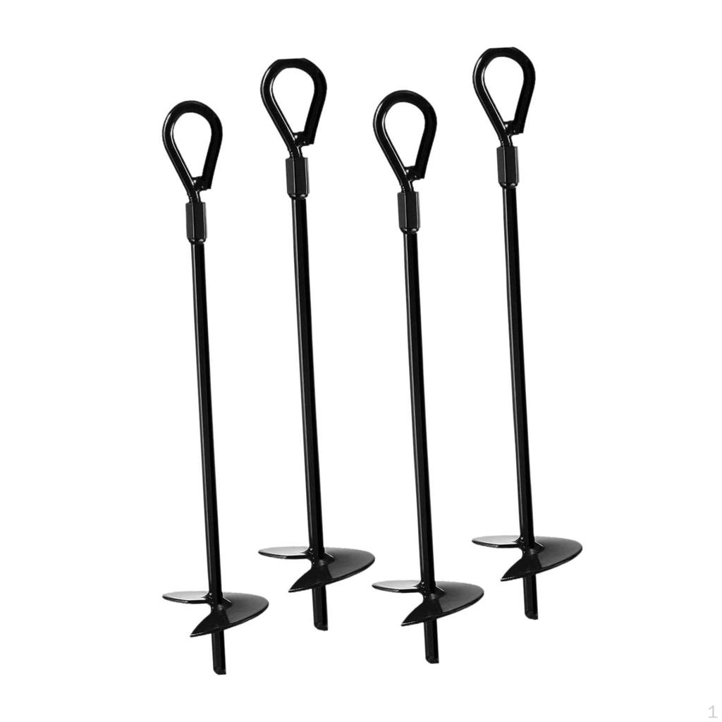 4Pcs Ground Anchors Tent Stakes Heavy Duty Accessories Camping Anchor Pegs for