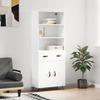 VidaXL Highboard White 69.5x34x180 Cm Engineered Wood 3200489