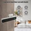 Fingerprint Smart Door Lock with Handle 4 In 1 Keyless Entry Tuya APP Key Passcodes Smart