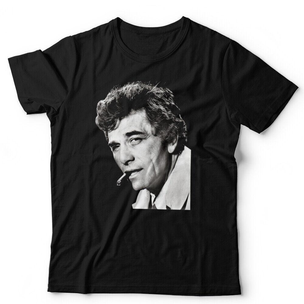 Columbo Tshirt Black and White Unisex Vintage Crime Drama Peter Falk Lieutenant