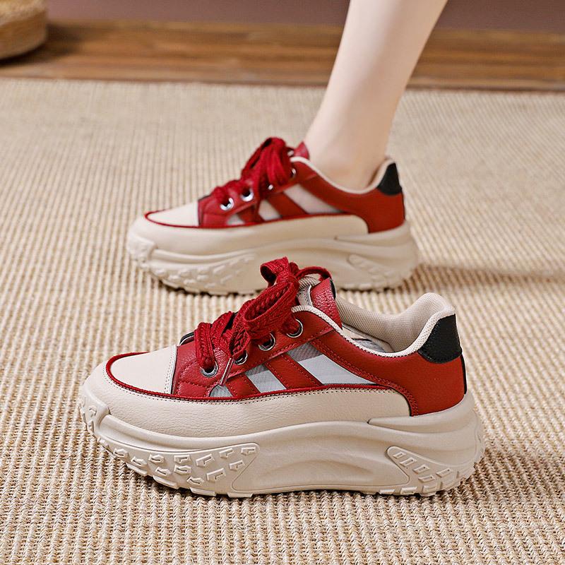 Retro Women Shoes Spring Platform Shoes Casual Sneakers Versatile Fashion Designer Shoes High Quality Women Sneakers 2024